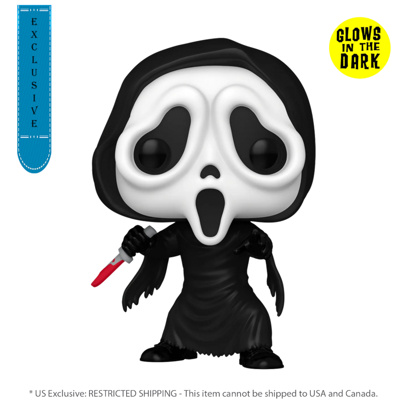 Scream - Ghostface (US Exclusive) Glow Pop! Vinyl Figure