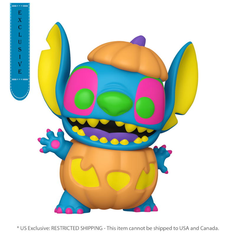 Lilo & Stitch - Pumpkin Stitch (US Exclusive) Blacklight Pop! Vinyl Figure