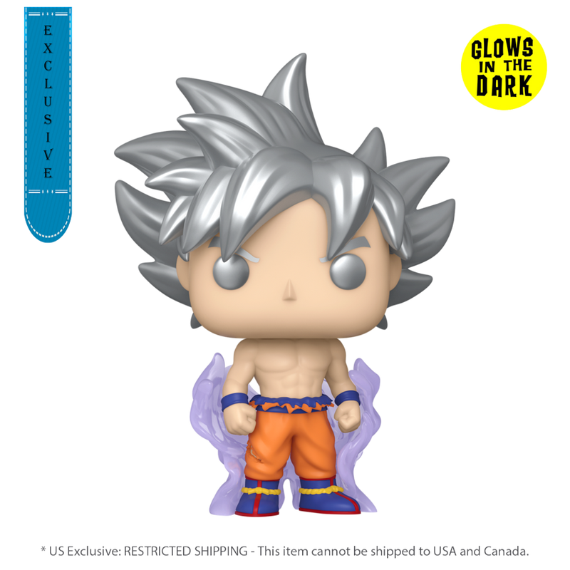 Dragon Ball Super - Goku (Ultra Instinct) US Exclusive Glow Pop! Vinyl Figure