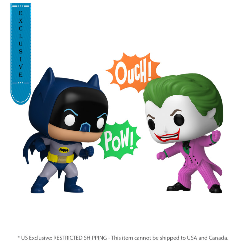 Batman: 85th Anniversary - Batman and Joker 1966 (US Exclusive) Pop! Vinyl Figure 2 Pack