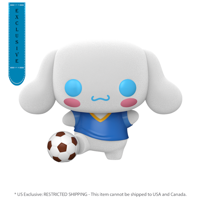 Sanrio - Cinnamoroll with Soccer Ball (US Exclusive) Flocked Pop! Vinyl Figure