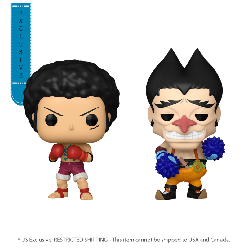 One Piece - Luffy & Foxy (US Exclusive) Pop! Vinyl Figure 2 Pack  (Chance Of Chase)