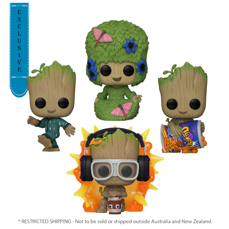I Am Groot - I Am Groot (US Exclusive) Glow Pop! Vinyl Figure 4 Pack