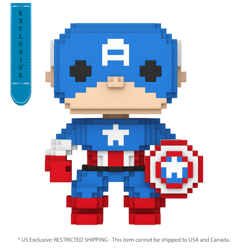 Marvel: 8-Bit - Captain America 8-Bit (US Exclusive) Pop! Vinyl Figure