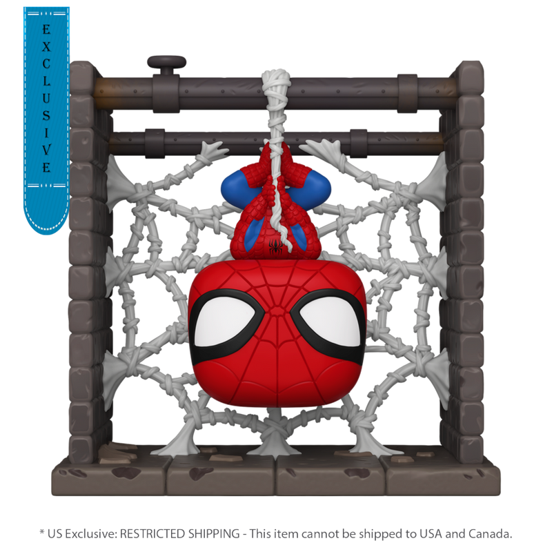 Marvel Comics - Spider-Man in Webs (US Exclusive) Pop! Deluxe