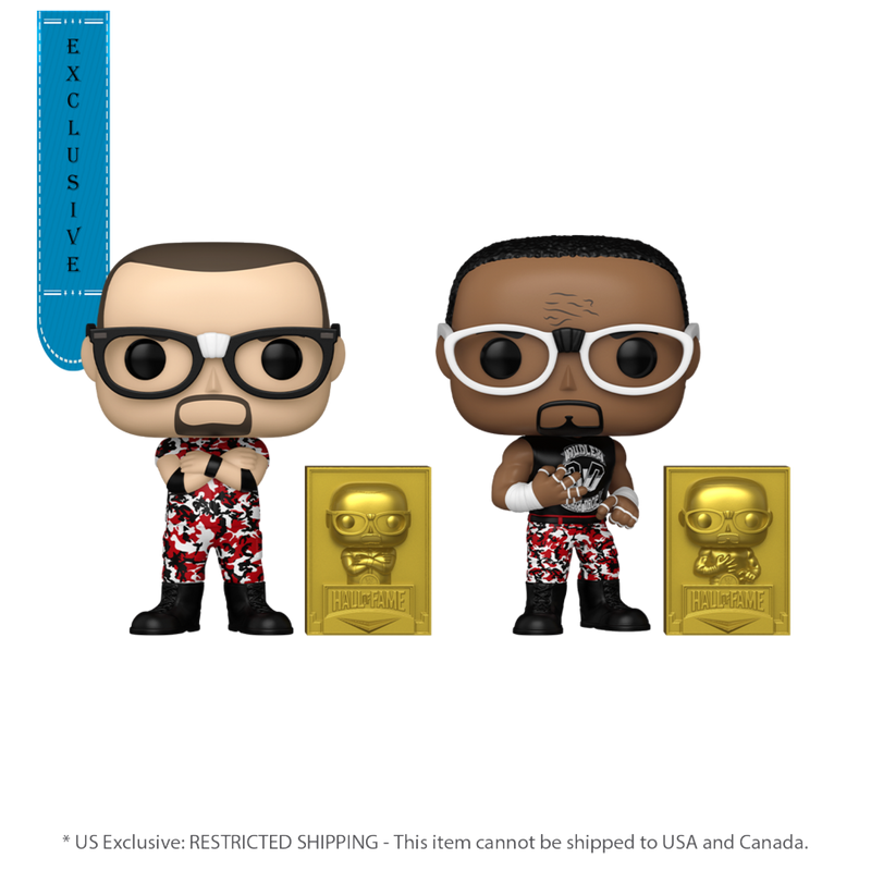 WWE: Hall of Fame - Dudley Boyz Red Camo (US Exclusive) Pop! Vinyl Figure 2 Pack