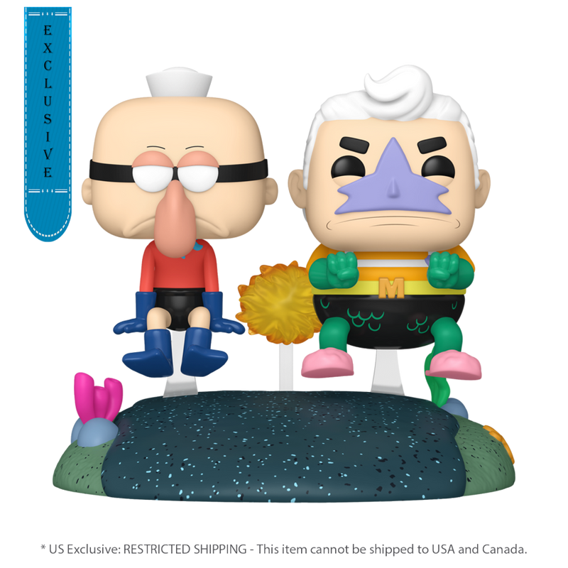 Spongebob Squarepants - Mermaidman & Barnacleboy with Invisible Boat (US Exclusive) Pop! Ride