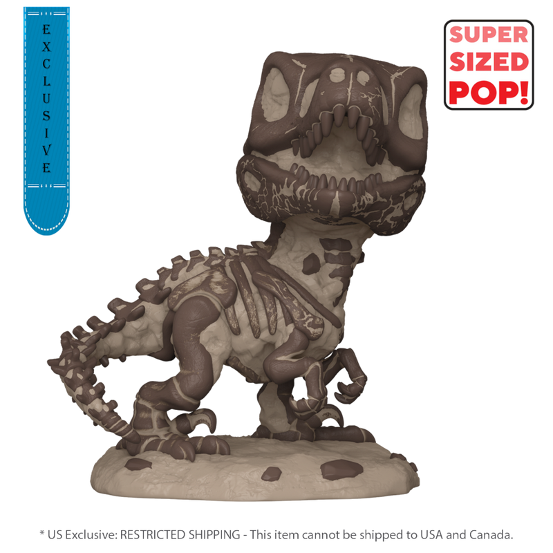 Jurassic Park - Velociraptor Fossil (US Exclusive) 6 Inch Pop! Vinyl Figure