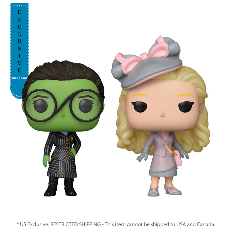 Wicked (2024) - Glinda & Elphaba in Shiz Uniform (US Exclusive) Pop! 2 Pack