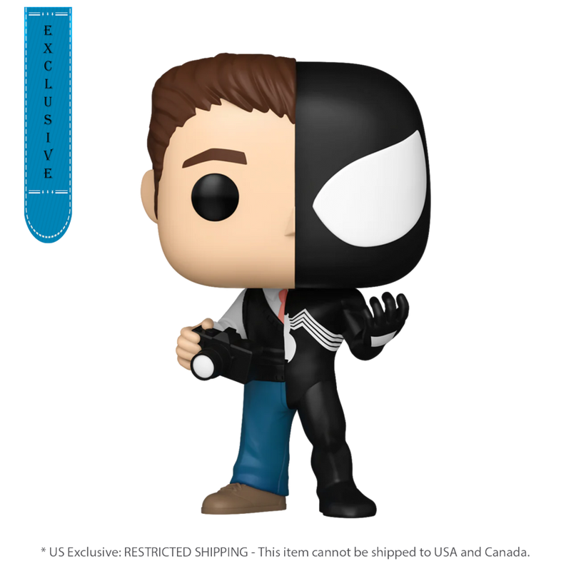 Marvel: Split - Peter Parker/Symbiote Suit (US Exclusive) Pop! Vinyl Figure