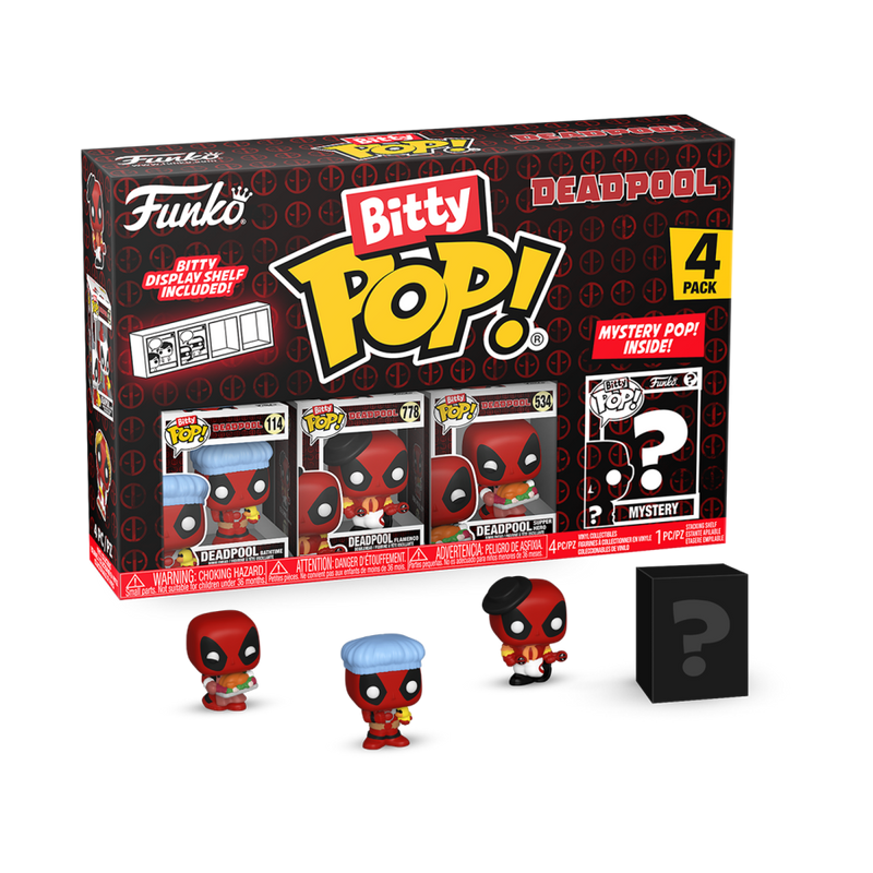 Deadpool - Bathtime Bitty Pop! 4 Pack