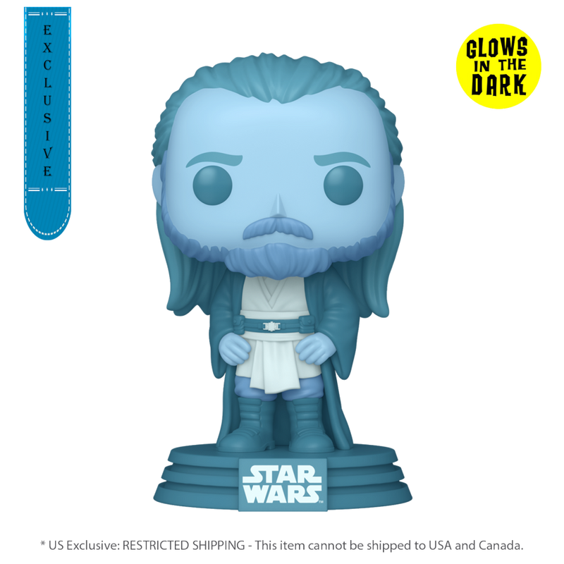 Star Wars - Qui-Gon Jinn Force Ghost (US Exclusive) Glow Pop! Vinyl Figure