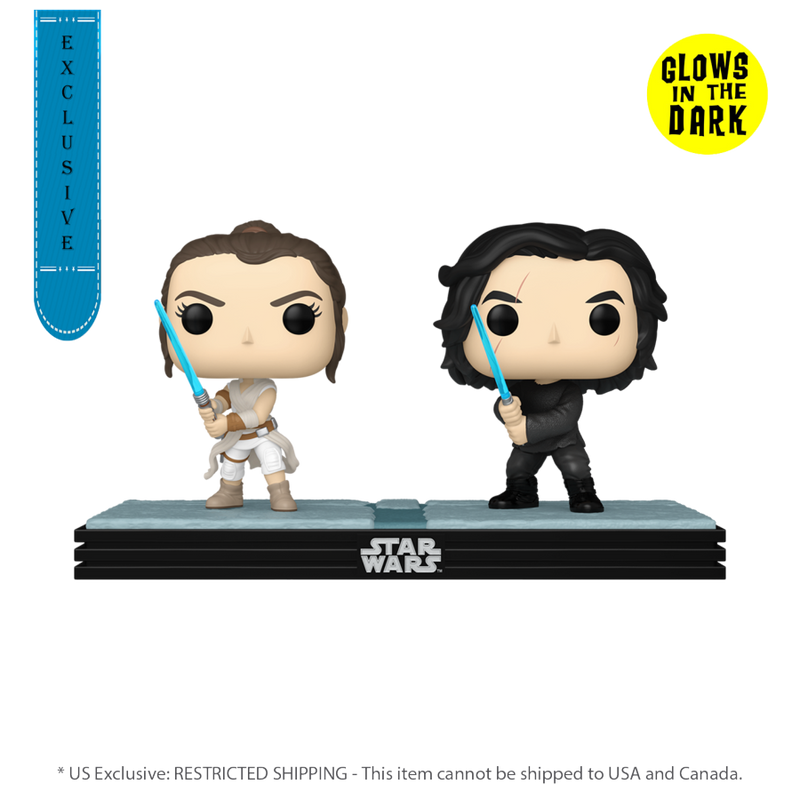 Star Wars - Rey & Kylo Ren (US Exclusive) Glow Pop! Moment