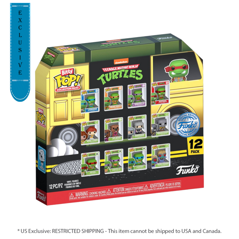 Teenage Mutant Ninja Turtles - Party Wagon (US Exclusive) Bitty Pop! 12 Pack