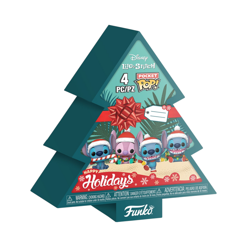 Lilo & Stitch - Holiday Tree Box Pocket Pop! 4 Pack