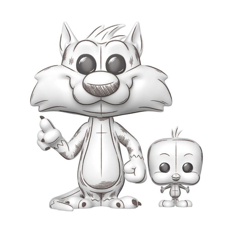 Looney Tunes: Sketched - Sylvester & Tweety Pop! Vinyl Figure