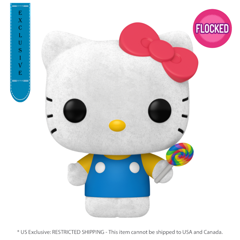 Hello Kitty - Hello Kitty with Lollipop (US Exclusive) Flocked Pop! Vinyl Figure