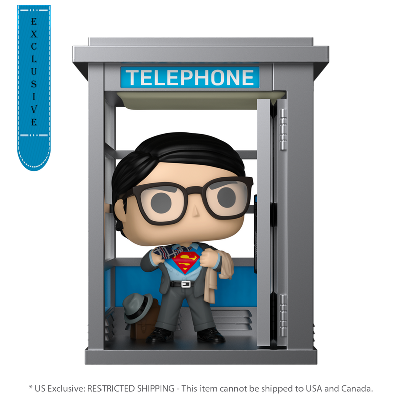 DC Comics - Superman in Phone Booth (US Exclusive) Pop! Deluxe