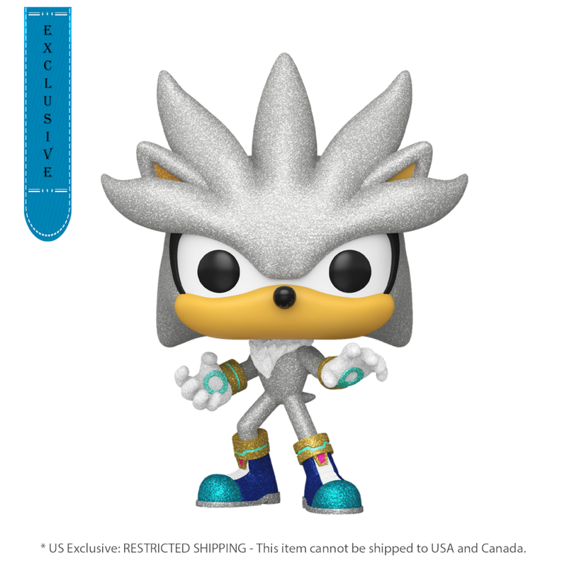 Sonic The Hedgehog - Silver (US Exclusive Diamond) Glitter Pop! Vinyl Figure