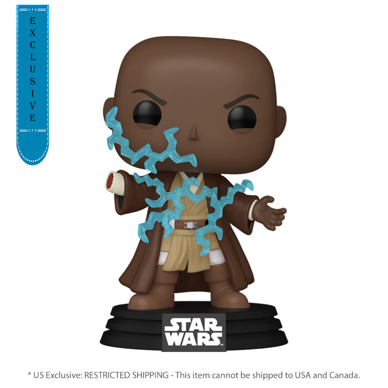 Star Wars: Revenge of the Sith - Mace Windu Electricity (US Exclusive) Glow Pop! Vinyl Figure
