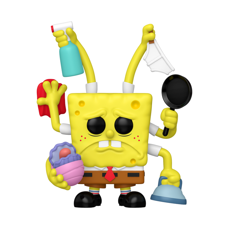 SpongeBob - SpongeBob Cleaning (Six Arms) Pop! Vinyl Figure (SDCC 2025 Exclusive)