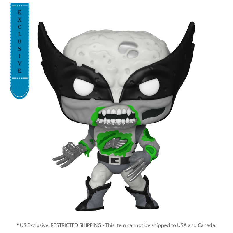 Marvel: Zombies - Wolverine (US Exclusive) Glow Pop! Vinyl Figure