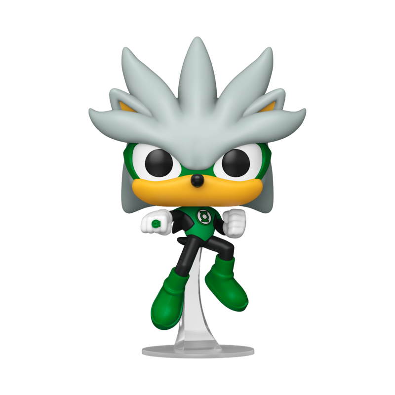 Justice League X Sonic the Hedgehog - Silver as Green Lantern Pop! Vinyl Figure