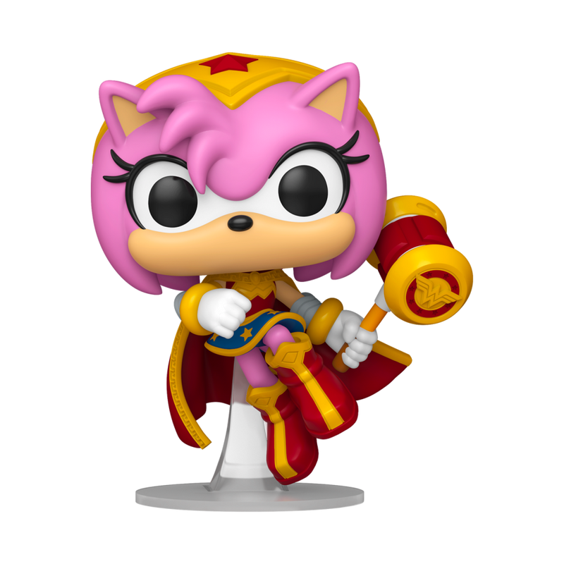Justice League X Sonic the Hedgehog - Amy Rose as Wonder Woman Pop! Vinyl Figure