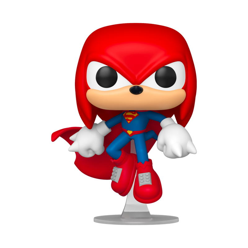 Justice League X Sonic the Hedgehog - Knuckles as Superman Pop! Vinyl Figure