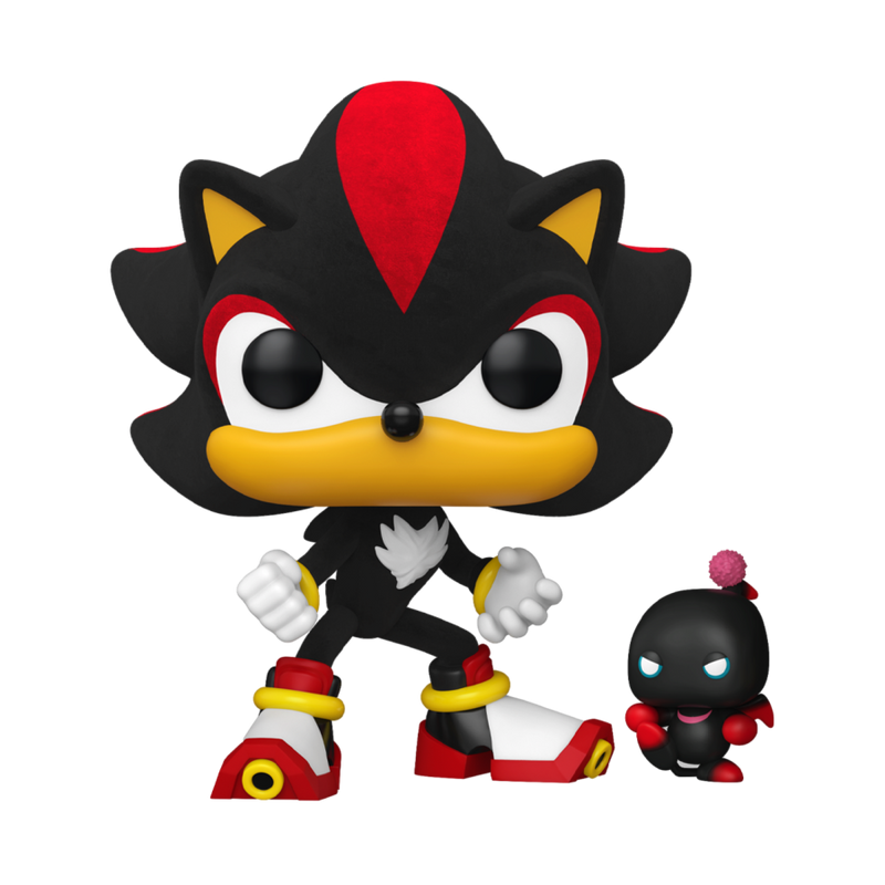Sonic the Hedgehog - Shadow with Dark Chao (US Exclusive) Flocked Pop! Vinyl Figure