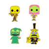The Nightmare Before Christmas - Blacklight Enamel Pin Set 4 Pack