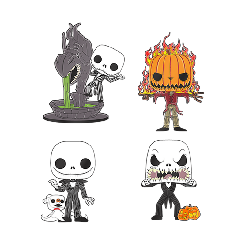 The Nightmare Before Christmas - This is Halloween Jack Enamel Pin 4 Pack