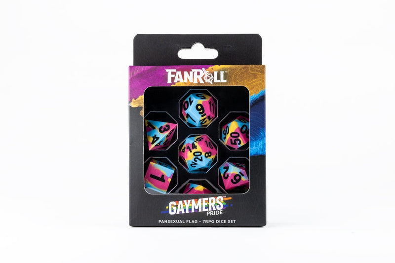 Metallic Dice Games – 16mm Pride Dice Set – Pansexual
