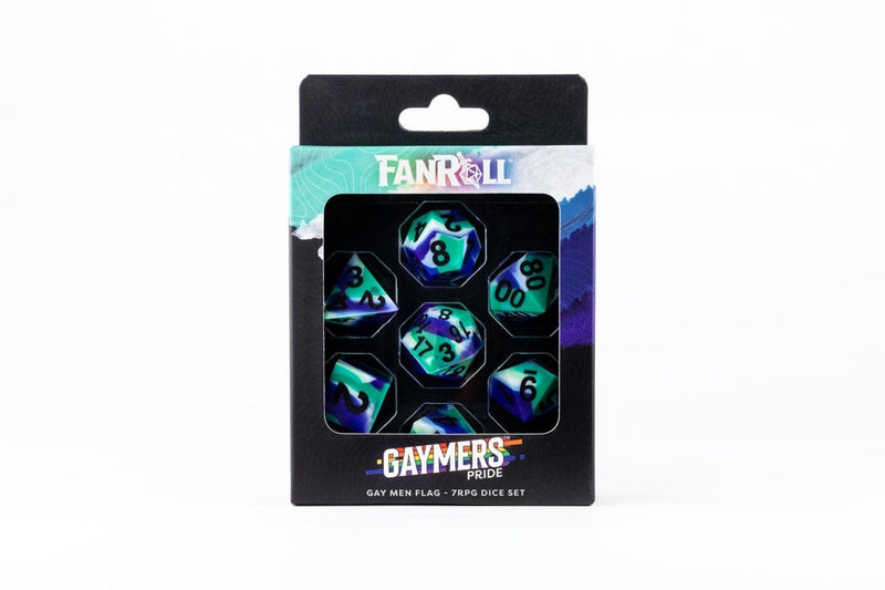 Metallic Dice Games – 16mm Pride Dice Set – Gay Men