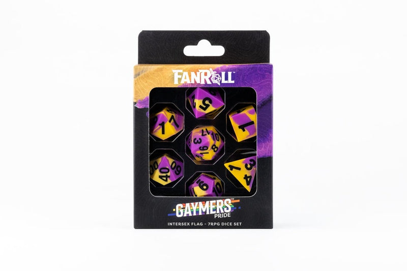 Metallic Dice Games – 16mm Pride Dice Set – Intersex