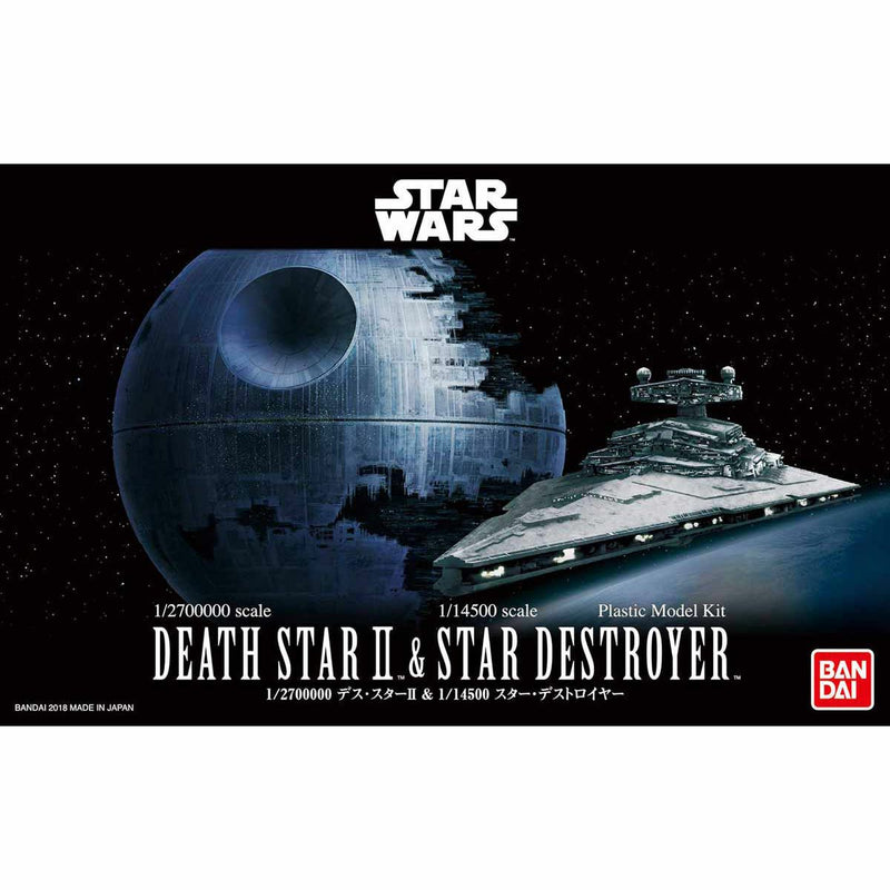 Star Wars - 1/2,700,00 Scale Death Star II & 1/14,500 Star Destroyer Model Kit
