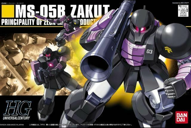 HGUC 1/144 Zaku I Black Tri Stars Model Kit