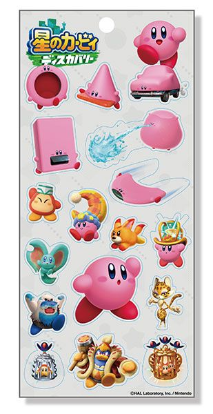 Kirby - Kirby and the Forgotten Land: Clear Sticker Pack (Series 1)
