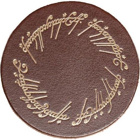 The Lord of the Rings - One Ring Leather Coaster Set