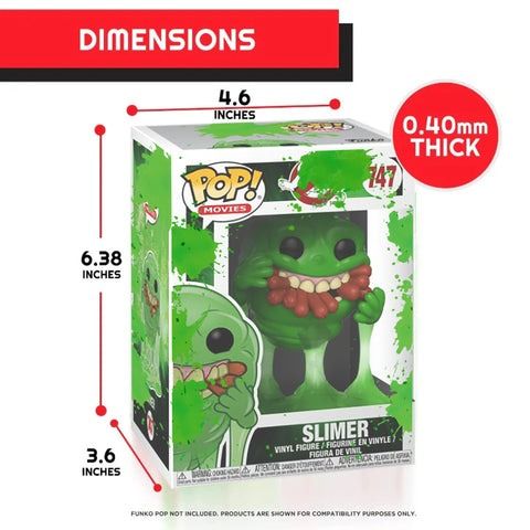 EVORETRO: Funko Pop! Protector  4 Inch (.4mm) Green Splatter