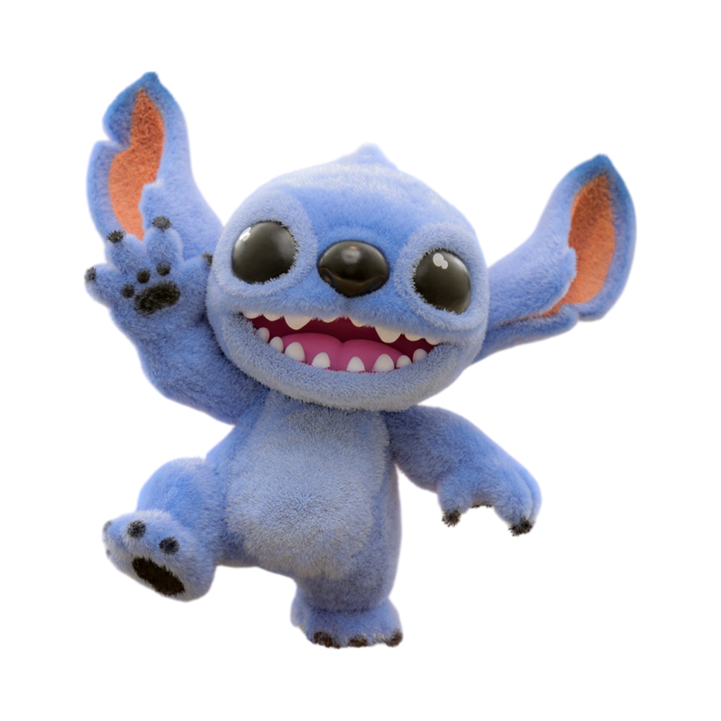 Lilo & Stitch (2025) - Stitch with Velvet Hair Standing Cosbaby