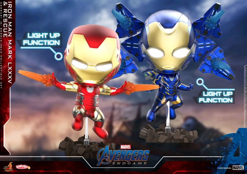 Avengers 4: Endgame - Iron Man Mark LXXXV & Rescue Light Up Cosbaby Set