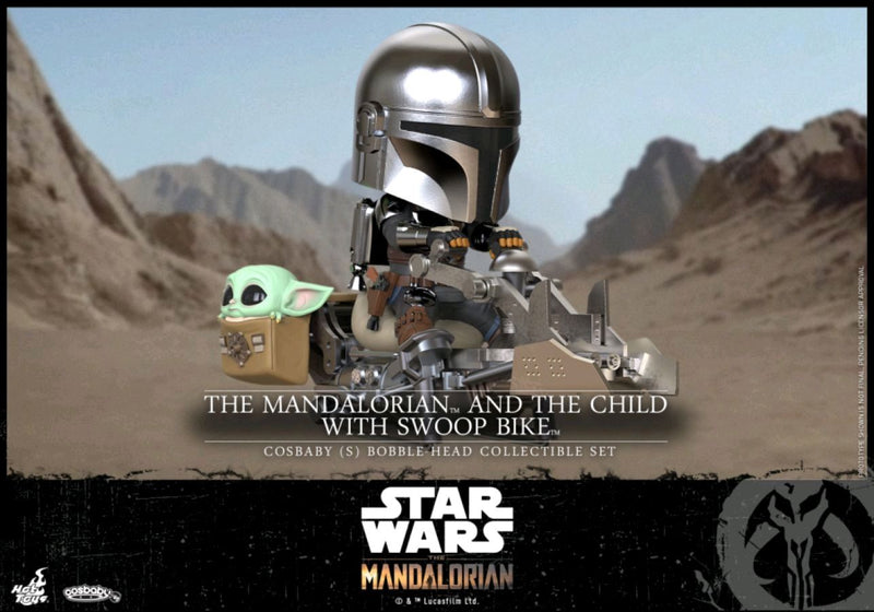 Star Wars: The Mandalorian - Mandalorian & The Child on Swoop Bike Riding Cosbaby