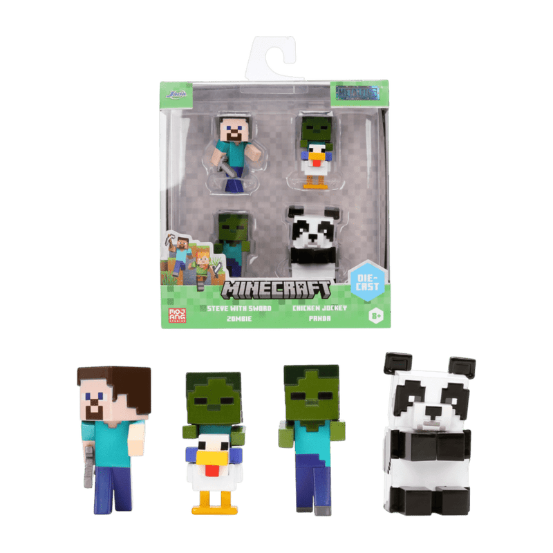 Minecraft - Minecraft 2.5 Inch MetalFigs 4 Pack (Wave 7)
