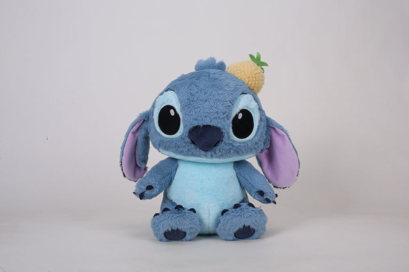 Disney: Lilo & Stitch - Stitch Sitting Plush W/ Pineapple Plush (Medium)