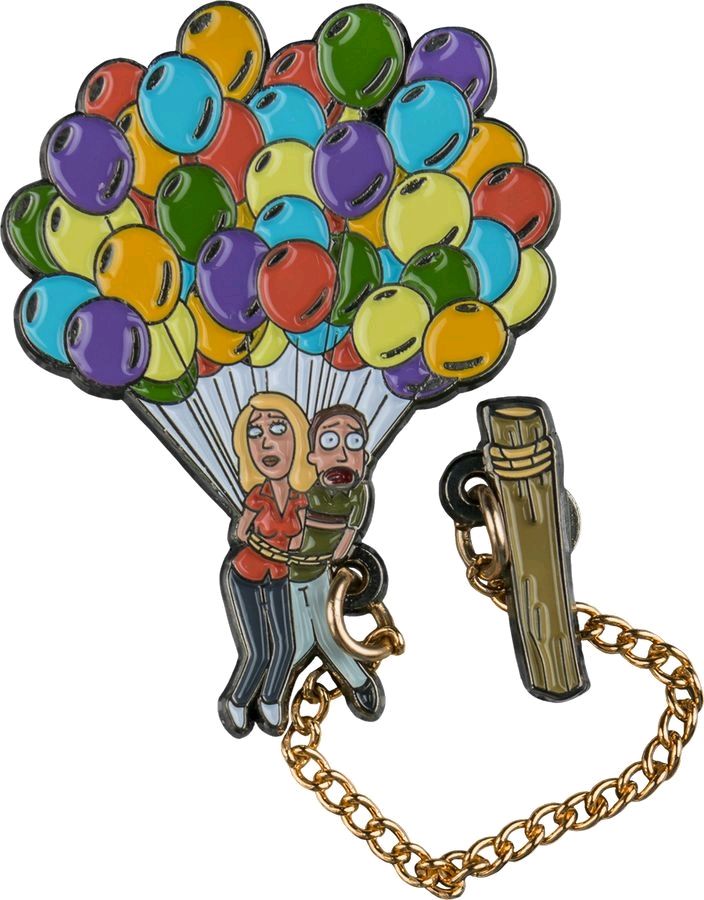 Rick & Morty - Jerry & Beth Floating Enamel Pin