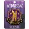 Wednesday - Nevermore School Purple and Gold Logo Patch