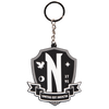 Wednesday - Nevermore Crest Keychain