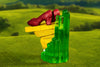 The Wizard of Oz - Scaled Ruby Slippers Statuette on Light-Up Stand