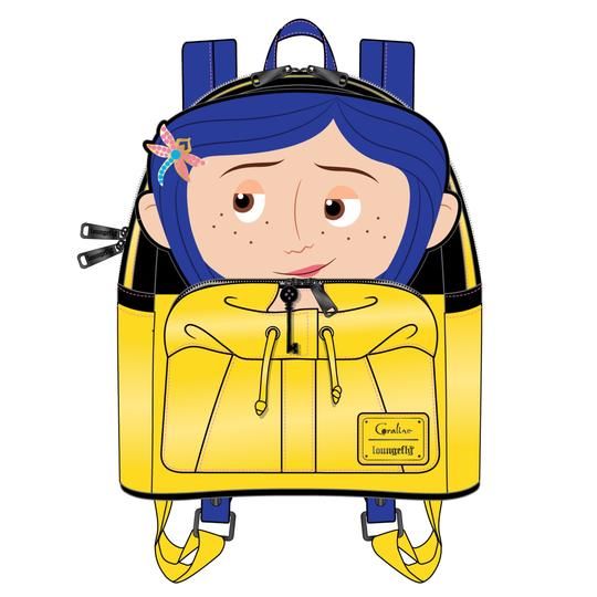 CORALINE -  RAIN COAT COSPLAY MINI BACKPACK